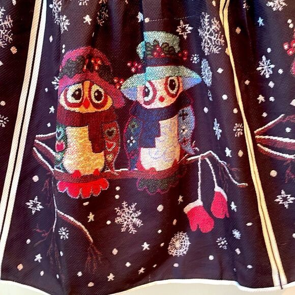 Dress with Owls Sleeveless Women's Size Large - Picture 2 of 7